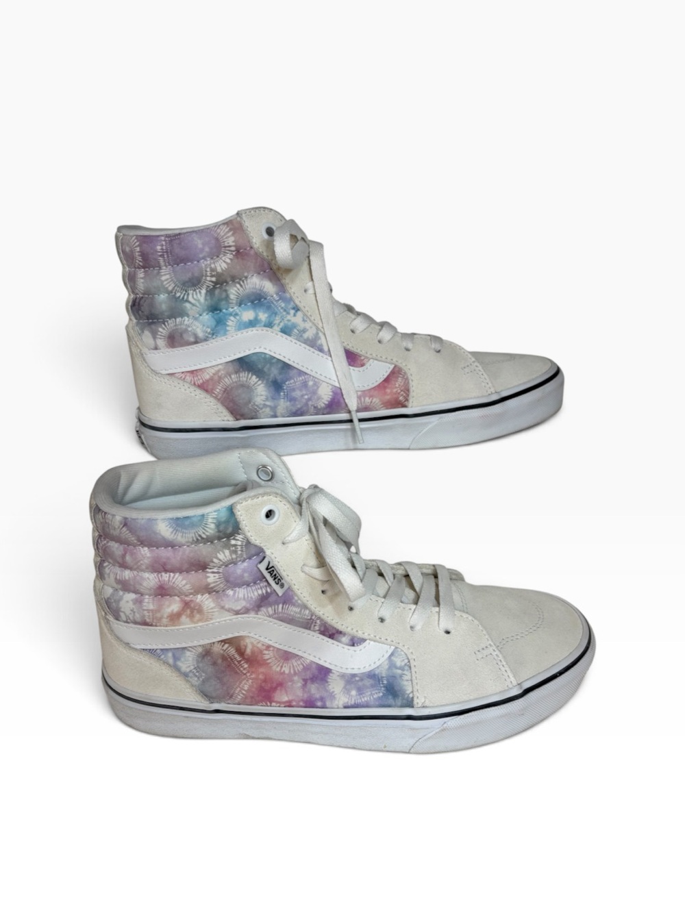 Vans Filmore Hi Heart Tie Dye High-Top Sneakers skateboarding shoe Sz 9.5